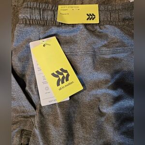 BNWT All In Motion Heather Green Mens Joggers